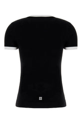 Black stretch cotton t-shirt -  | Wise