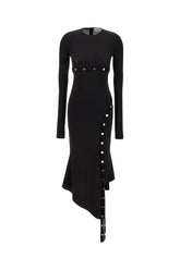 Black polyester blend dress -  | Wise