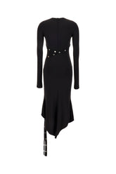 Black polyester blend dress -  | Wise