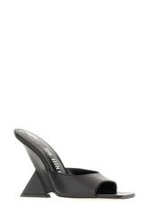 Black leather mules -  | Wise