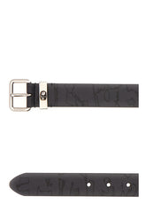 Charcoal leather belt -  | Wise