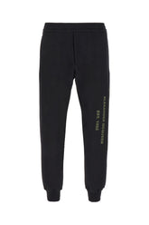 Pantalone jogging in cotone stretch nero -  | Wise