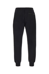 Pantalone jogging in cotone stretch nero -  | Wise