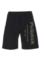 Black cotton bermuda shorts -  | Wise