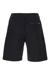 Black cotton bermuda shorts -  | Wise