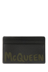 Black leather card holder -  | Wise