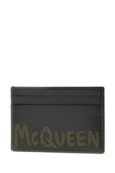 Black leather card holder -  | Wise