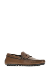 Brown leather loafers -  | Wise