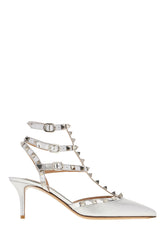 Silver leather Rockstud pumps -  | Wise