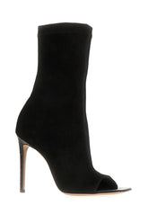 Black suede ankle Amanda boots -  | Wise