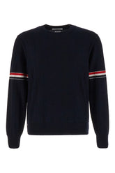 Maglione in lana blu notte -  | Wise