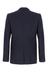 Midnight blue wool blazer -  | Wise