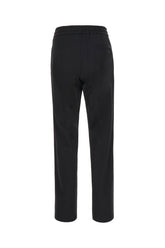 Black stretch wool blend pants -  | Wise