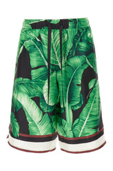 Printed silk bermuda shorts -  | Wise