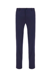 Navy blue wool pant -  | Wise