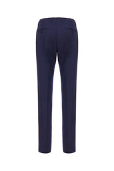 Pantalone in lana blu navy -  | Wise