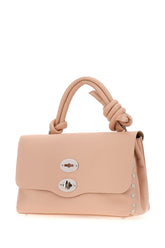 Pastel pink leather Postina handbag -  | Wise