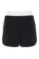 Shorts in misto cotone nero -  | Wise