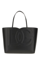 Black leather shopping bag -  | Wise