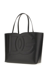 Black leather shopping bag -  | Wise