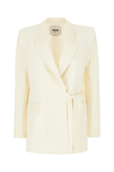 Ivory stretch wool blazer -  | Wise