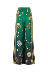 Multicolor silk La Boite A Bijoux  palazzo pants -  | Wise