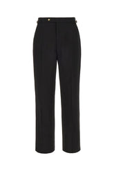 Black viscose blend pants -  | Wise