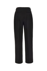 Black viscose blend pants -  | Wise