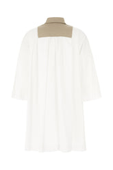 White poplin Tattico shirt dress -  | Wise