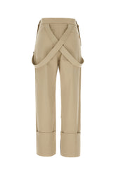 Cappuccino stretch cotton pants -  | Wise