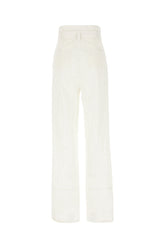 Embroidered cotton and silk pants -  | Wise