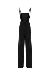 Black triacetate blend jumpsuit -  | Wise