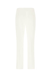 Ivory triacetate blend pants -  | Wise