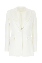 White triacetate blend blazer -  | Wise