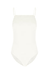 Ivory silk bodysuit -  | Wise