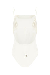 Ivory silk bodysuit -  | Wise