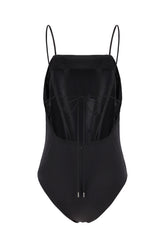 Black silk bodysuit -  | Wise