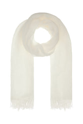 Ivory linen Alfredo scarf -  | Wise