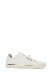 White leather and canvas sneakers -  | Wise