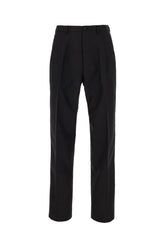 Black wool and mohair pants -  | Wise