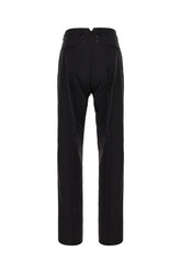 Black wool and mohair pants -  | Wise