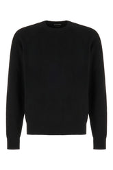 Maglione in misto viscosa nera -  | Wise