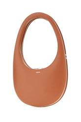 Caramel leather Swipe shoulder bag -  | Wise