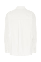 Camicia oversize in popeline bianco -  | Wise