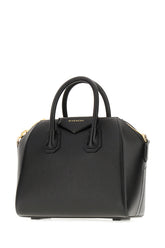 Black leather mini Antigona handbag -  | Wise