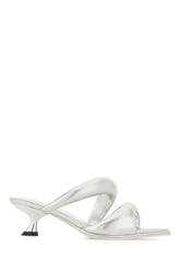 Silver vegan leather Sara mules -  | Wise