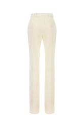 Ivory stretch polyester blend pant -  | Wise