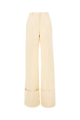 Pantalone in cotone avorio -  | Wise