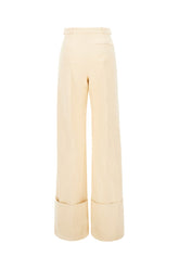 Ivory cotton pant -  | Wise