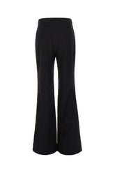 Black stretch cotton pants -  | Wise